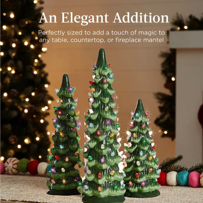 Cozy & Glow Ceramic Christmas Tree Set
